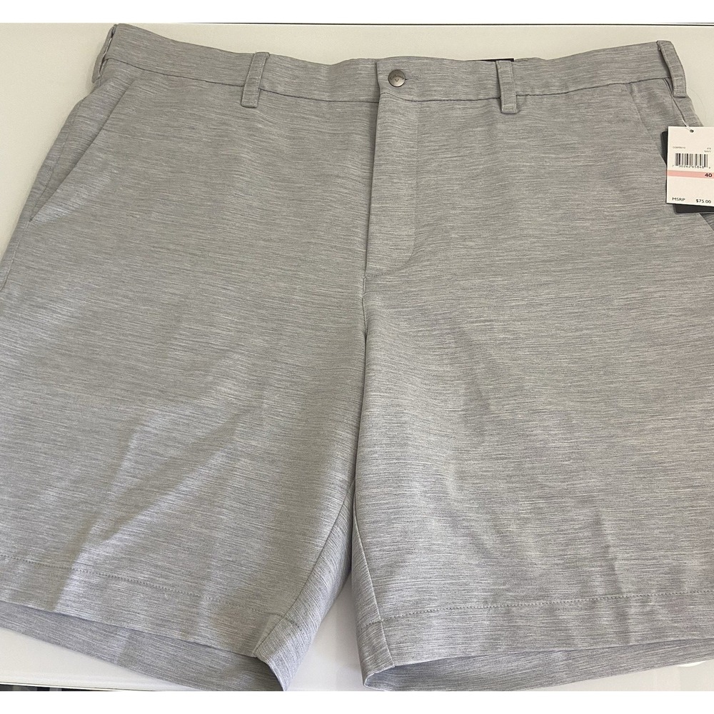 Callaway Opti-Dri Golf Shorts Mens 40 Performance Waistband Gripper Grey Stretch